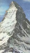 unknow artist Matterhorn subscription lange omojligt that bestiga,trots that the am failing approx 300 metre stores an Mont Among Spain oil painting artist